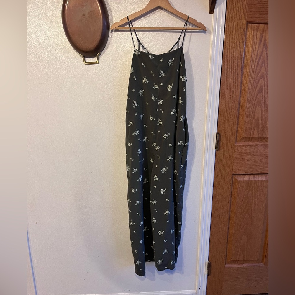 Wild Fable Dark Green Floral Jumsuit